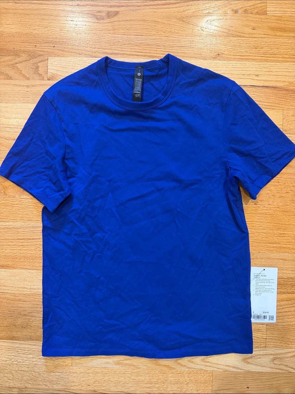 NWT Lululemon Blue Men's Crew Neck T‑Shirt
